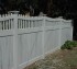 AFC Ames - Vinyl Fencing, Privacy with Sloped Rail Picket Accent 703